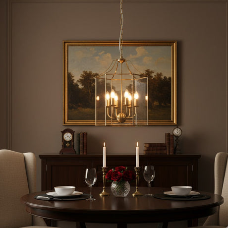 Arcadia 6lt Pendant Gold