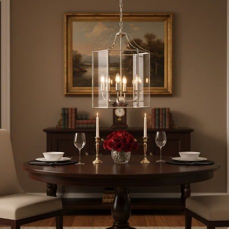 Arcadia 6lt Pendant Satin Chrome