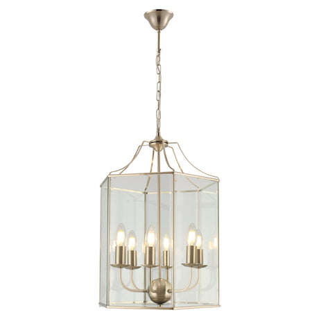 Arcadia 6lt Pendant Satin Chrome