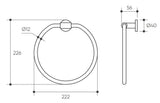 Argia Hand Towel Ring drawing
