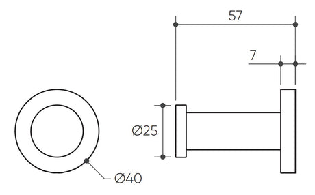 Argia Robe Hook drawing