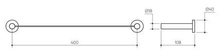 Argia Shower Shelf Lead Free 400 drawing