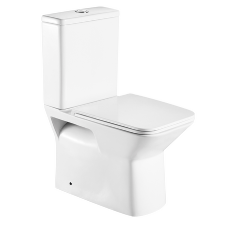 Aria Back-to-Wall Toilet Suite (Gloss White)