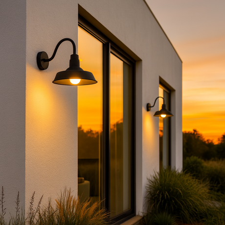 Arizona Small Exterior Wall Light Black IP44