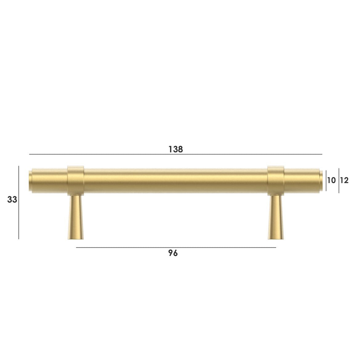 Astor - Brushed Brass Handle (Premium Solid Brass Construction) (All Sizes)
