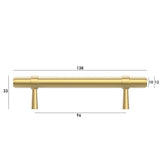 Astor - Brushed Brass Handle (Premium Solid Brass Construction) (All Sizes)