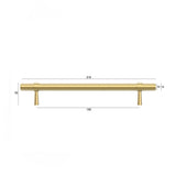 Astor - Brushed Brass Handle (Premium Solid Brass Construction) (All Sizes)