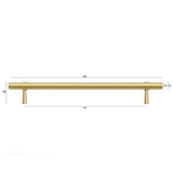 Astor - Brushed Brass Handle (Premium Solid Brass Construction) (All Sizes)
