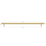 Astor - Brushed Brass Handle (Premium Solid Brass Construction) (All Sizes)