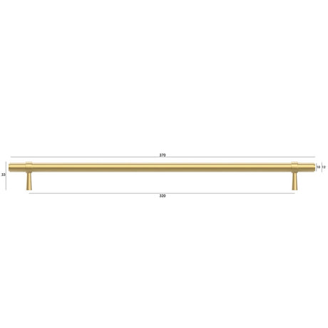 Astor - Brushed Brass Handle (Premium Solid Brass Construction) (All Sizes)