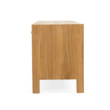 Audrey Solid Teak Wood  Entertainment Unit – 2m – Natural