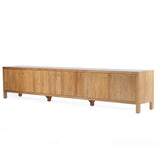 Audrey Solid Teak Wood  Entertainment Unit – 3m – Natural