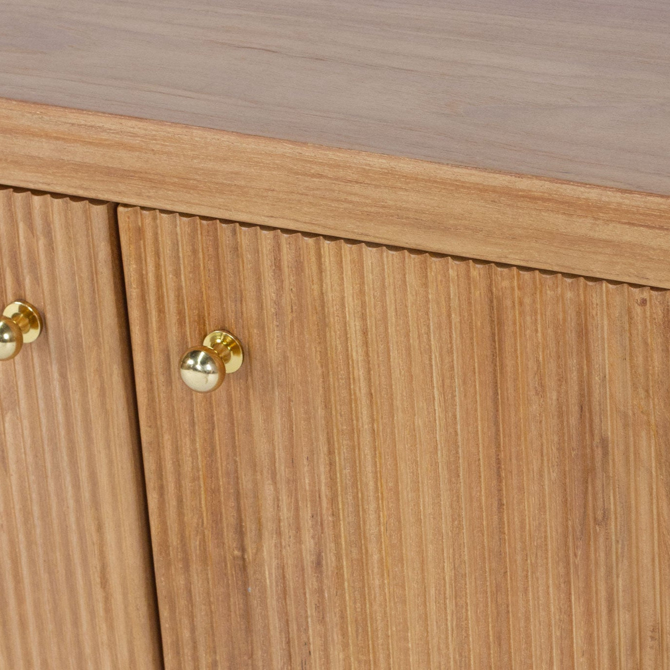 Audrey Solid Teak Wood  Entertainment Unit – 3m – Natural