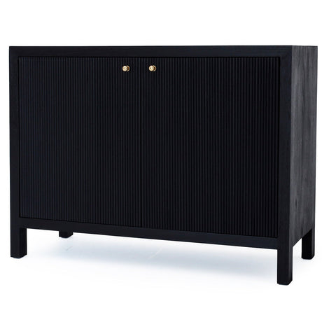 Audrey Teak 2 Door Sideboard - 1.1m - Black