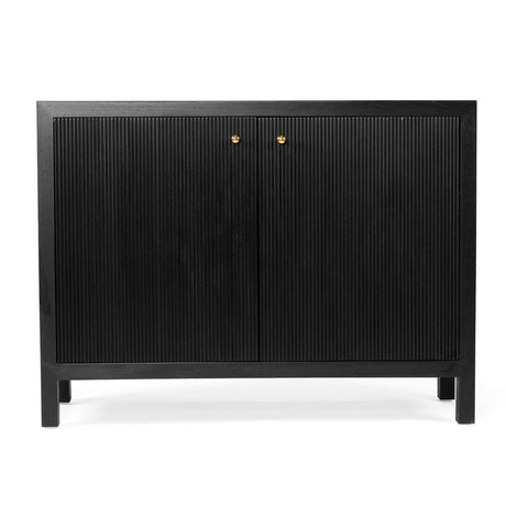 Audrey Teak 2 Door Sideboard - 1.1m - Black
