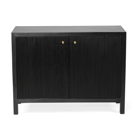 Audrey Teak 2 Door Sideboard - 1.1m - Black