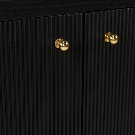 Audrey Teak 2 Door Sideboard - 1.1m - Black