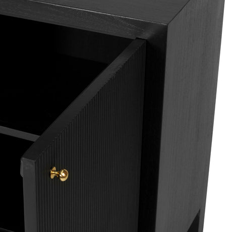 Audrey Teak 2 Door Sideboard - 1.1m - Black
