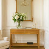 Audrey Teak Console Table – Natural –  1.2m