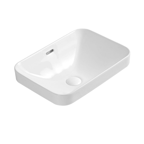 Aulic BARLEE Semi Inset Basin Gloss White (Rectangle:460x330x170)