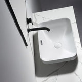 Aulic BARLEE Semi Inset Basin Gloss White (Rectangle:460x330x170)