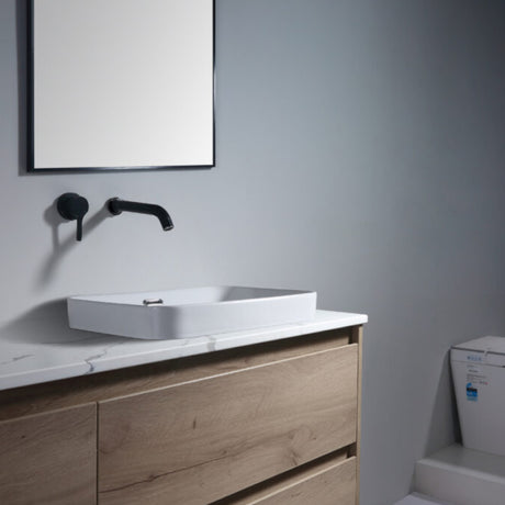 Aulic BARLEE Semi Inset Basin Gloss White (Rectangle:460x330x170)