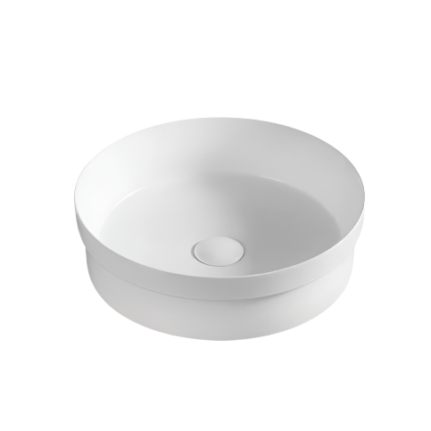 Aulic GARDINIER Semi Inset Basin Gloss White (Round:405x405x120)