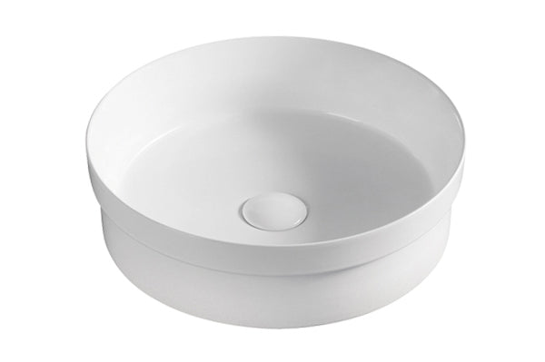 Aulic GARDINIER Semi Inset Basin Gloss White (Round:405x405x120)