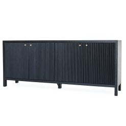 Aurelia 4 Door Teak Sideboard - 2.0m - Black