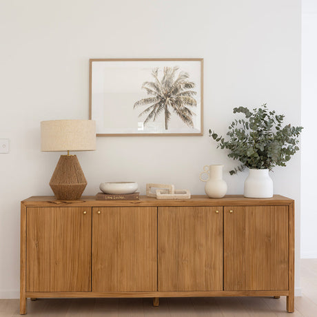 Aurelia 4 Door Teak Sideboard - 2.0m - Natural