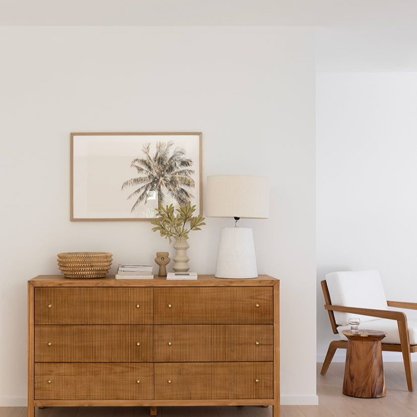 Aurelia Chest Of  Teak Drawers - 1.6m - Natural