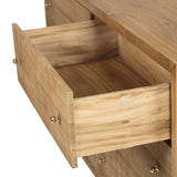 Aurelia Chest Of  Teak Drawers - 1.6m - Natural