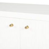 Aurelia Teak 2 Door Sideboard - 1.1m - White