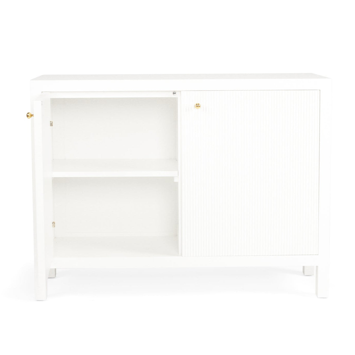 Aurelia Teak 2 Door Sideboard - 1.1m - White