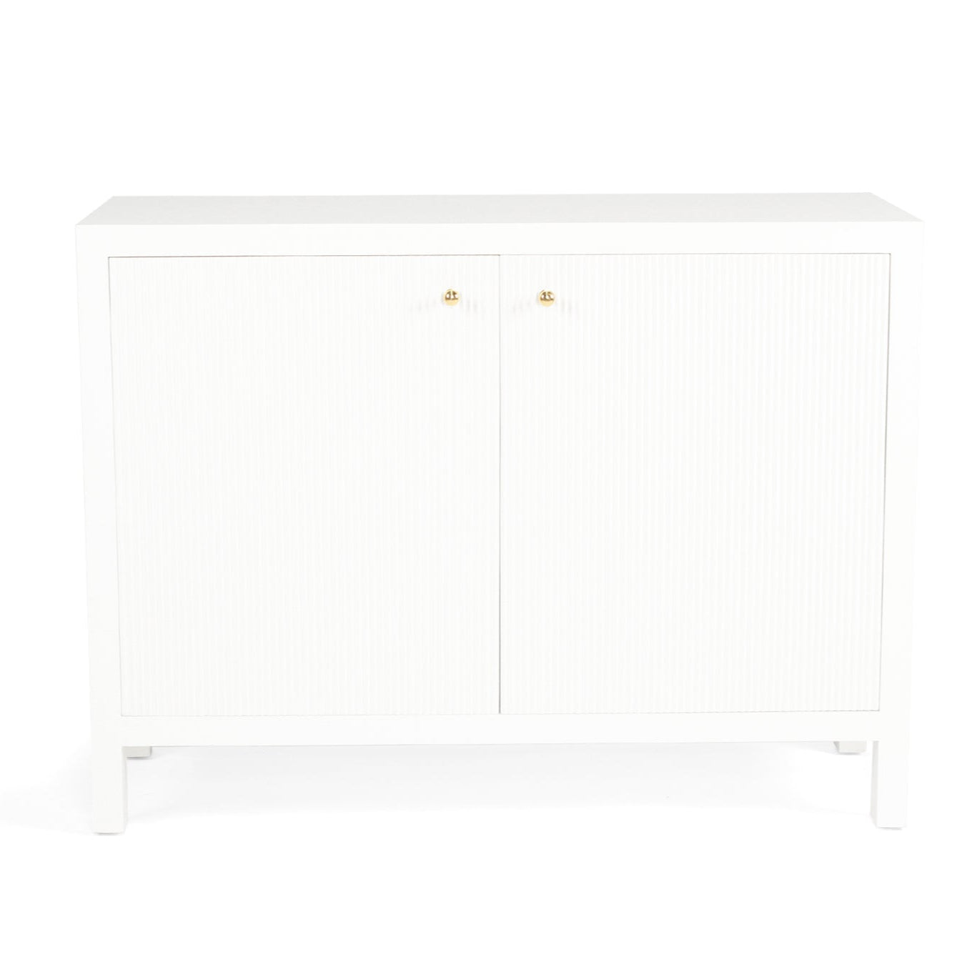 Aurelia Teak 2 Door Sideboard - 1.1m - White