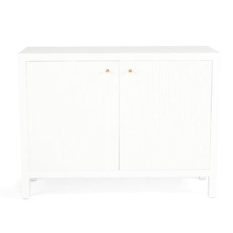Aurelia Teak 2 Door Sideboard - 1.1m - White