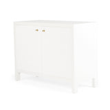 Aurelia Teak 2 Door Sideboard - 1.1m - White