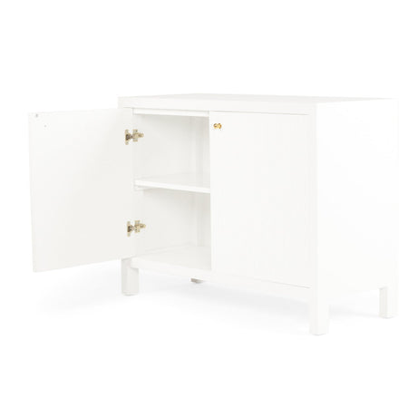 Aurelia Teak 2 Door Sideboard - 1.1m - White