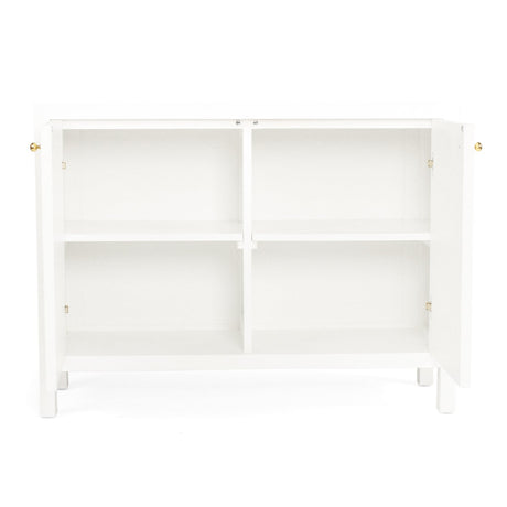 Aurelia Teak 2 Door Sideboard - 1.1m - White
