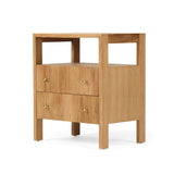 Aurelia Teak Natural Bedside Table - 0.6m
