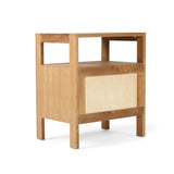 Aurelia Teak Natural Bedside Table - 0.6m