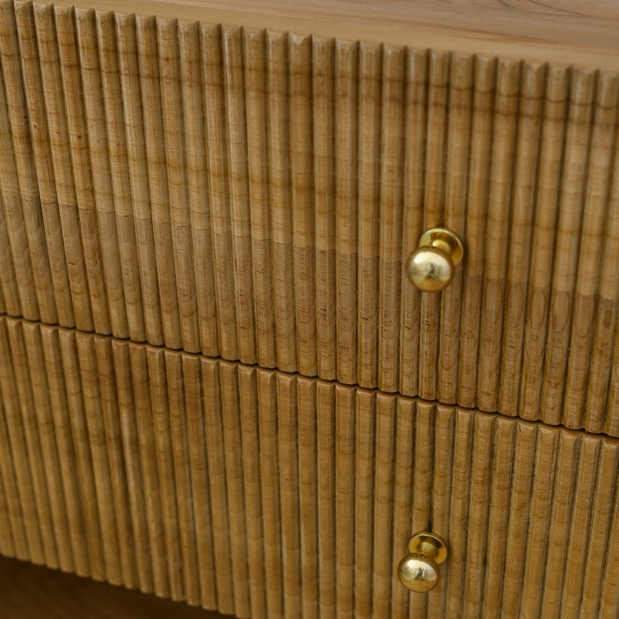 Aurelia Teak Nightstand - Natural - 0.8m