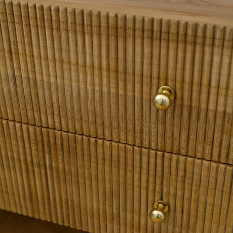 Aurelia Teak Nightstand - Natural - 0.8m