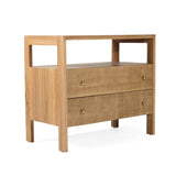Aurelia Teak Nightstand - Natural - 0.8m