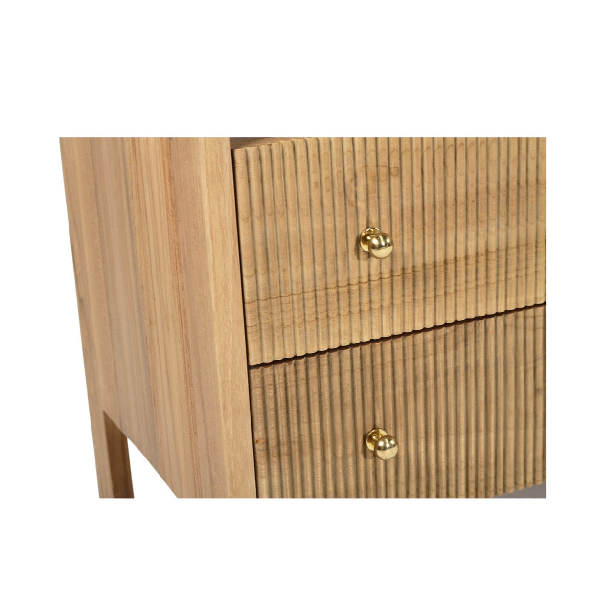 Aurelia Teak Nightstand - Natural - 0.8m