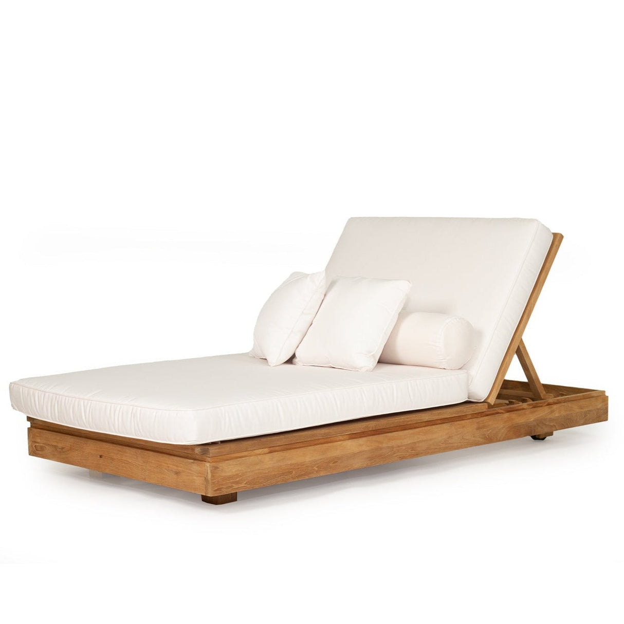 Ava Teak Outpost Sunlounger - 1m