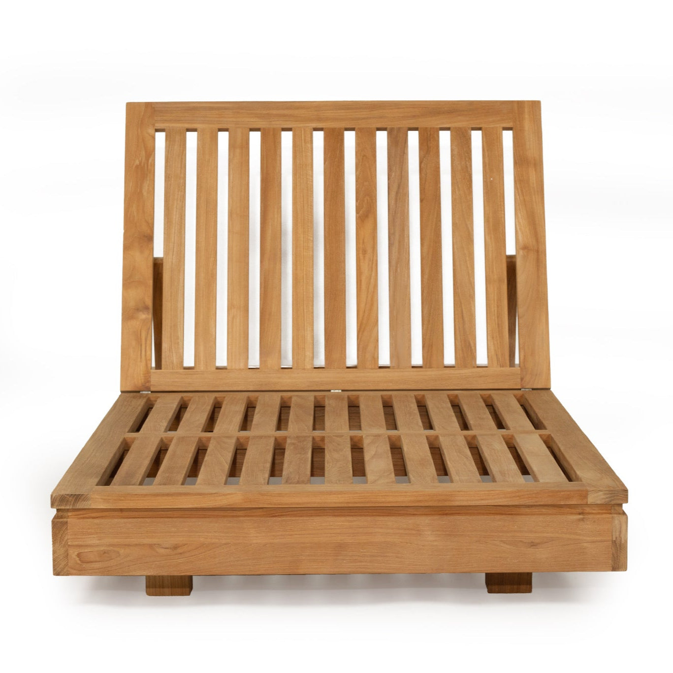 Ava Teak Outpost Sunlounger - 1m