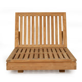 Ava Teak Outpost Sunlounger - 1m