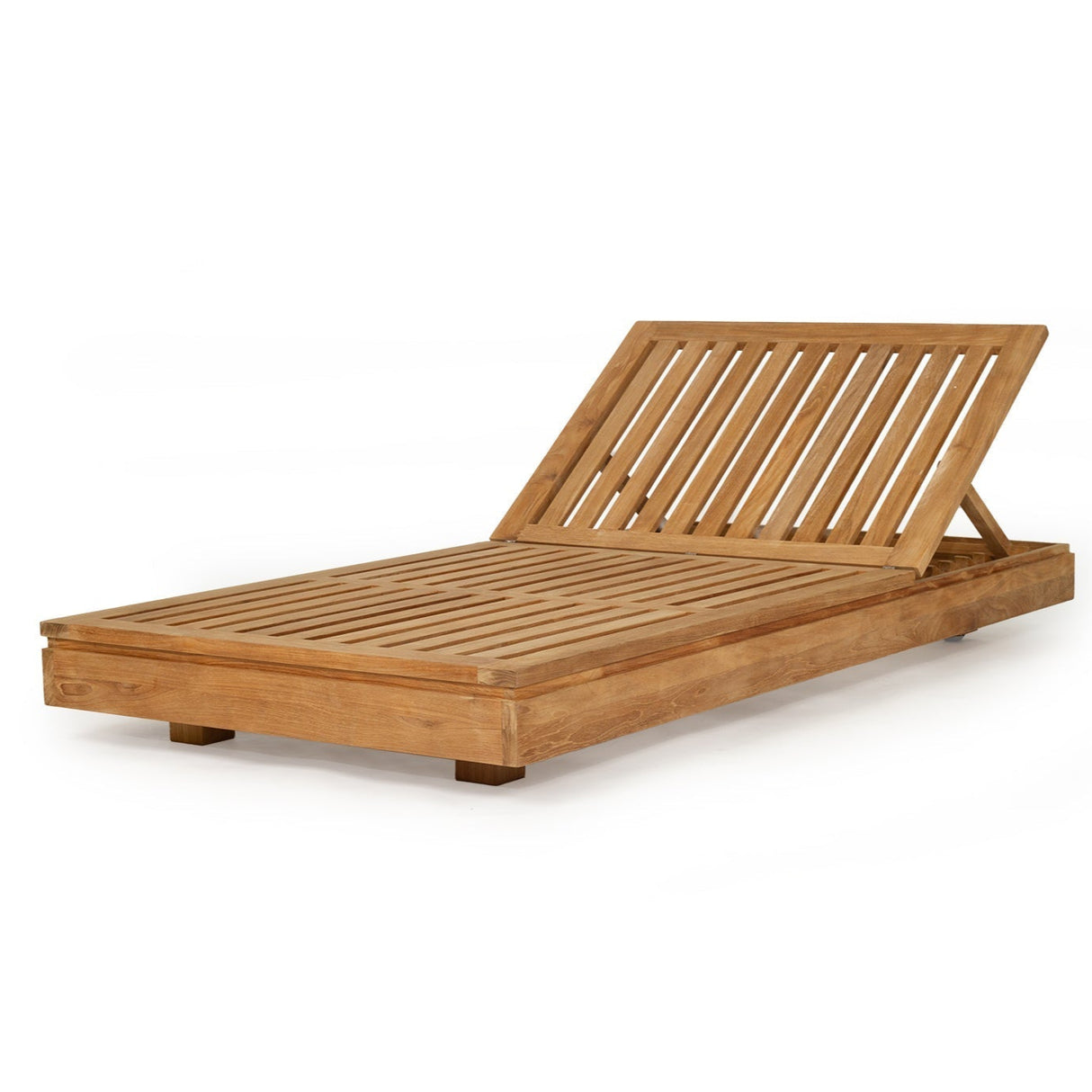 Ava Teak Outpost Sunlounger - 1m