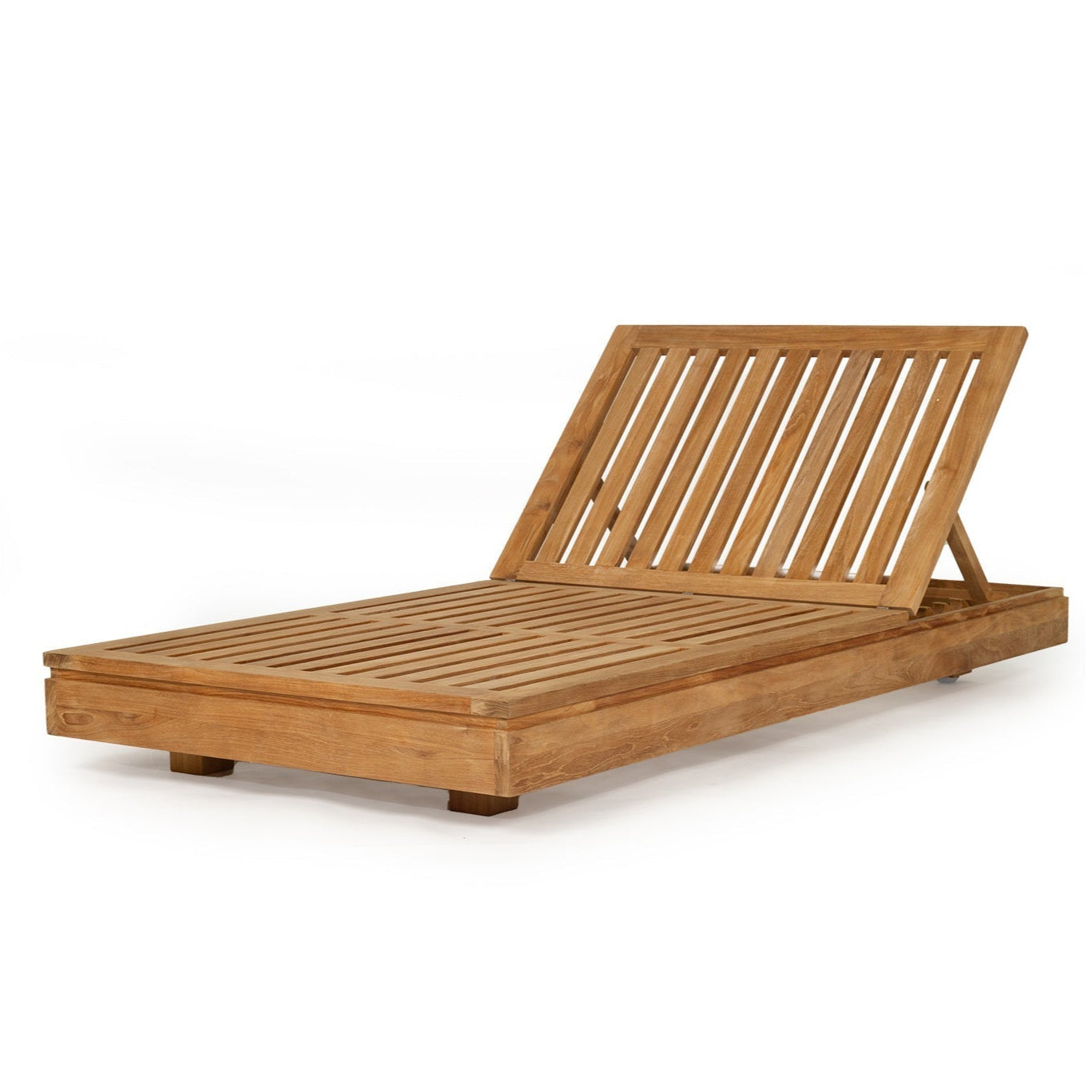 Ava Teak Outpost Sunlounger - 1m